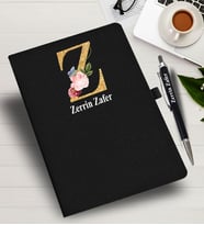Kişiye Özel harf Tasarımlı  İsme Özel Defter ve Kalem