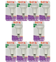 (10 Adet) Şavk 6W (37W) Beyaz Işık (6500K) E14 Duylu (İnce Duy) Led R50 Ampul