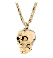 Chocli 18 Ayar Altın Kaplama Skull Kolye