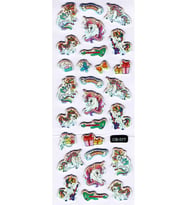 Sticker Kabartmalı Sticker Defter Planlayıcı Etiket (cb577) 16x7 cm- Müzikal Unicorn