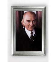 Gümüş Çerçeveli Atatürk Tablo cv799