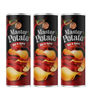 Master Potato Acılı & Baharatlı Cips 160 Gr-3 Adet