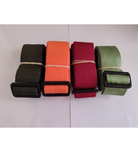 Haki Yeşil, Turuncu, Bordo ve Su Yeşili Renk Valiz Kemeri 4 Cm toplam 4 Adet