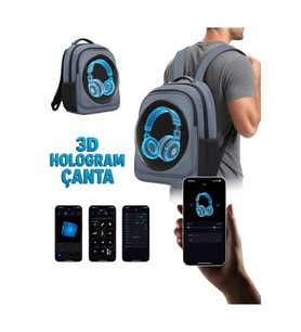 3D Hologram Fan Sırt Çantası, Görsel ve Video Gösterimi, Şık Tasarım