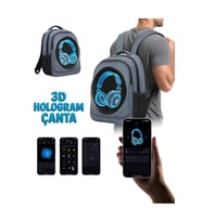 3D Hologram Fan Sırt Çantası, Görsel ve Video Gösterimi, Şık Tasarım