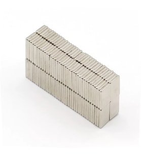 20 Adet 15x10x1.5 Mm Köşeli Neodyum Mıknatıs N35 Magnet Dayanıklı Nikel Kaplama