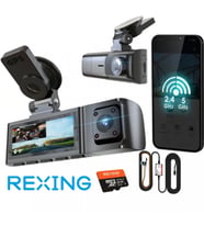 REXING R316 4K GPS WI-FI ARAC KAMERASI 64GB SD