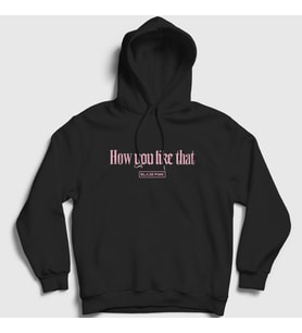 Presmono Unisex Siyah How You Like That Jennie Blackpink Kapüşonlu Sweatshirt 271831tt