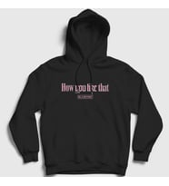 Presmono Unisex Siyah How You Like That Jennie Blackpink Kapüşonlu Sweatshirt 271831tt