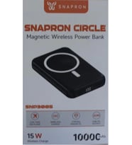 SnapMax SNP-3005 10.000 mah Kablosuz Hızlı Şarj Magsafe Powerbank LED Ekranlı Çoklu Girişli