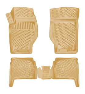 Rizline Kia Sorento 2002-2009 İle Uyumlu 3D Havuzlu Paspas Bej