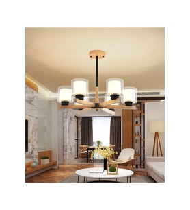 Modern Cottage Ahşap Avize