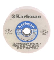 Karbosan Hızar Makinesi İçi Çukur Bileme(Zımpara) Taşı 125X25X20-70X14