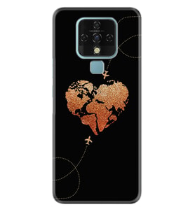 Tecno Camon 16 18P Pova Pova 3 Pova Neo Kılıf Desemli Silikon Plane Heart 1721