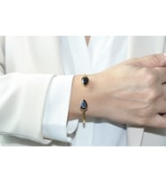 Kadir Jewellery 22 Ayar Altın Kaplama El İşçiliği Zirkon Taşlı Kadın Charm Bileklik