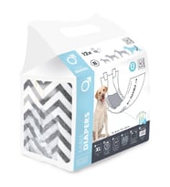 M-Pets Diapers Erkek Köpekler İçin Külot (XL) 12'li