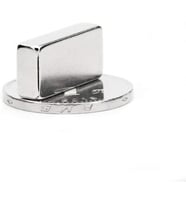 Magneteksan 20x10x5 mm Neodyum Mıknatıs, Çok Güçlü Dikdörtgen Neodymium Magnet - 4 Adet Set