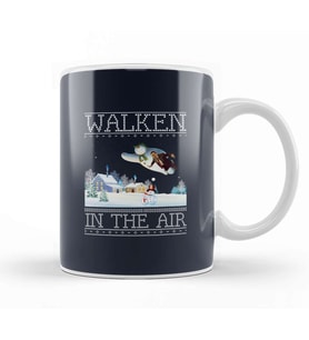 Christopher Walken In The Air Snow Man Christmas Knit Kupa Bardak Porselen