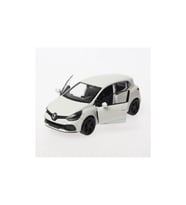 Metal Model Araba Oyuncak 1:36 Ölçek Diecast Renault Clio Rs -Beyaz (Çok Renkli)