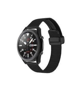 Samsung Galaxy Watch 46mm Uyumlu 22mm Kordon Hasır Metal Mıknatıs Tokalı Zore KRD-85 Kayış