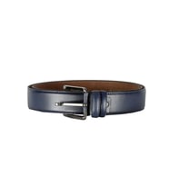 Mode XL Kemer 4 cm Düz Double Deri 4078 Lacivert