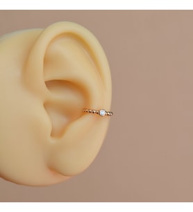 İnce Minimal Earcuff Sıkıştırma Kıkırdak Küpesi