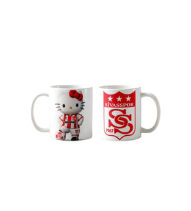 Ghostbastır Design Sivasspor Hello Kitty Kupa Bardak Tek Adet K0115
