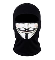 Wak Unisex Anonymous Baskılı Balaklava 1 Adet Tek Beden Viskoz Kask İçi Motosiklet Maskesi