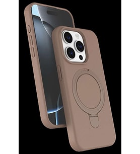 iPhone 14 Pro Max Regal Magsafe Standlı Kapak - Çöl Titanyum