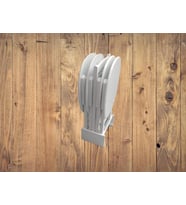Zigon Çanta 17388 Oval ahşap MDF Model Torna  Parlak Beyaz Lake Boya El Yapım