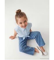 LCW Kids İndigo Straight Fit Kız Çocuk Jean Pantolon