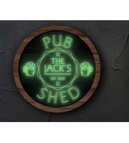 BK Gift Kişiye Özel Led Işıklı Yuvarlak Bar Tabelası, Işıklı Tabela, Bar Dekorasyonu, Duvar Dekoru, Home Bar Tabela-28