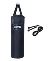 Desfabe Polydes 80x25 Cm Kolonlu Boks Kum Torbası Siyah+Atlama İpi