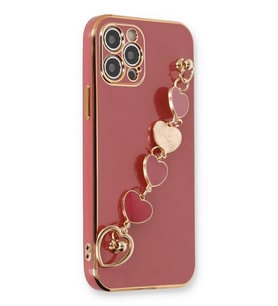 Iphone 12 Kılıf Esila Silikon - Kırmızı