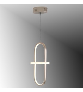 TT006-1-FSR TT Aydınlatma Minyon Modeli Tekli  Fransız Sarı Kaplama Led Avize (Sarı)