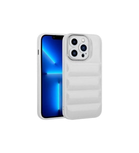 Apple iPhone 13 Pro Max Uyumlu Kılıf Kamera Korumalı Parlak Airbag'li Zore Galya Kapak (Beyaz)