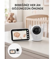 4.5 İnç Ekranlı Gece Görüşlü Bebek Kamerası ve Monitörü Yeni Nesil