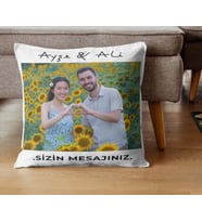 Kişiye Özel Mesajlı Fotoğraflı Yastık
