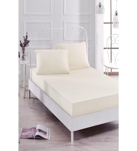 Altın Karma Havlu Lastikli Çarşaf Takımı 180x200 Cm 2 Adet 50x70 Cm Yastık Kılıfı