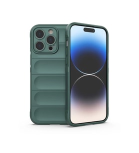 Newface Apple iPhone 14 Pro Kılıf Optimum Silikon - Koyu Yeşil