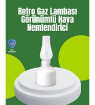 Northcity Retro Gaz Lambası Hava Nemlendirici - USB Şarjlı Led Işıklı Atmosfer Işıklı