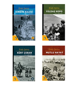 Ereb Şemo Türkçe Roman Seti - Dımdım Kalesi - Kürt Çoban - Yoldaş Hopo (4 ROMAN) (Renksiz)