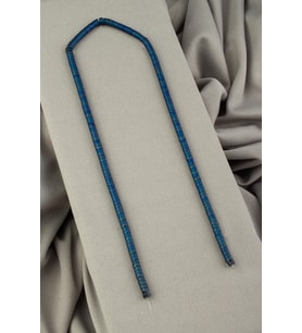 Hematit Doğal Taş Mat Mavi Rondela Kesim 4x2mm Dizi [AA]