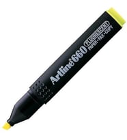 ARTLINE EK- 660 KESİK UÇ 1.0-4.0mm  HIGHLIGHTER FOSFORLU KALEM FLORESAN SARI