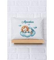 Pia Baby Premium %100 Pamuk İsme Özel Erkek Bebek Yastık Kılıfı 35*45 cm 5004-12