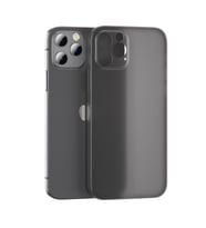 Apple iPhone 12 Pro Kılıf İnce Lüks Kamera Çıkıntılı PP Silikon (Siyah)
