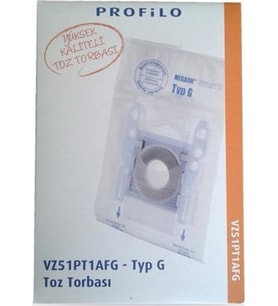 Profilo VZ51PT1AFG Elektrikli Süpürge Toz Torbası