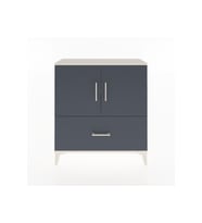 Arges Şifonyer 2 Raflı Tek Çekmeceli 2 Kapaklı 88x30x96 Aytaşı-Antrasit
