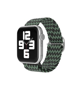 Newface Apple Watch 38mm Star Kordon - Zigzag Yeşil-Siyah