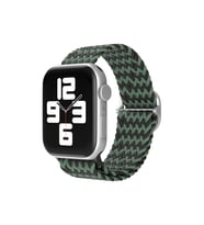 Newface Apple Watch 38mm Star Kordon - Zigzag Yeşil-Siyah